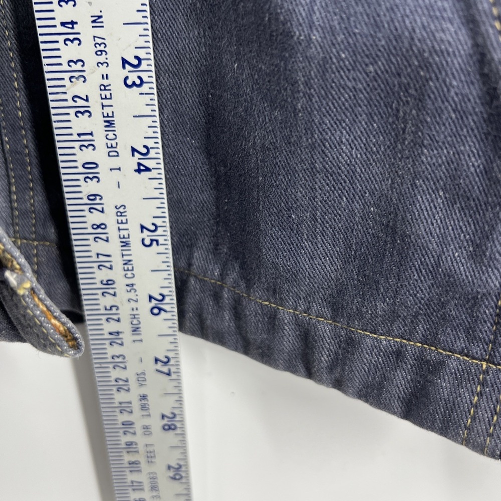 Vintage‎ Fingerhut Utility Chore Denim Jacket Flannel Collar Accent XL - Picture 5 of 12